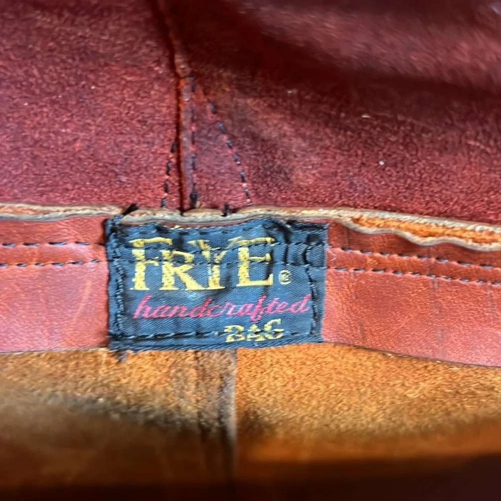 Vintage Frye Shoulder Tote‎ Message Bag As-Is